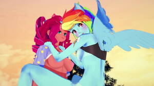 big breasted rainbow dash hentai - My Little Pony - Rainbow Dash gets creampied by Pinkie Pie - XVIDEOS.COM