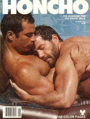 Gay Pornstar Magazine - Honcho (gay magazine) Aug 1981cover (and photo layout inside) of Gay Porn