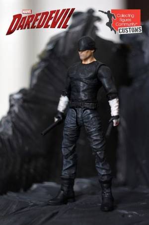 Black Mask Batman Porn - Netflix Daredevil (Black Outfit) Custom Action Figure