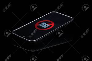 Black Internet Porn - Internet Porn Addiction. Mobile Phone Isolated On Black Background With  Pornography Icon On Touchscreen. Stock Photo, Picture and Royalty Free  Image. Image 91804608.