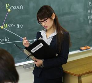 girl teacher - The actress is Mana Aoki, and the photo was previously seen in promotional  material for her movie \