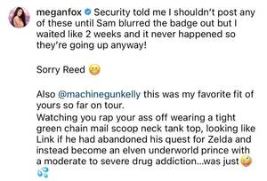 Megan Fox Monster Porn Captions - Megan Fox Called Out For 'Romanticizing' Addiction In Deleted Instagram Post