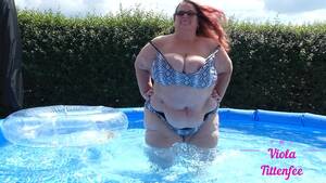 fat swimming - VT Shaking My Fat Body In The Pool 04 Porn Video