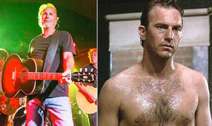 Kevin Costner Porn - Kevin Costner in a band and topless