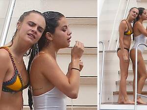 Lesbian Porno Selena Gomez - Selena Gomez and Cara Delevingne Showering Together!