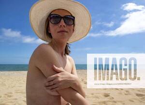 beach nude girls - Young girl on nude beach in Spain Arenys de Mar, CT, Spain ,model released,  Symbolfoto