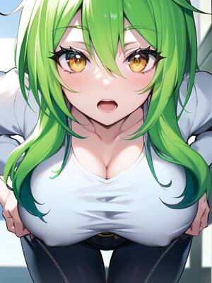 huge melons hentai green hair - Rule34 - If it exists, there is porn of it / / 7315159
