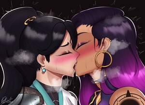 lesbian double dildo art - Rule34 - If it exists, there is porn of it / reyna (valorant), sage  (valorant) / 6656941