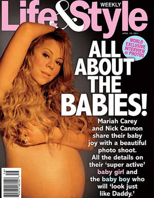mariah carey pregnant nude - Pregnant Mariah Carey poses nude for new magazine cover | Marie Claire UK