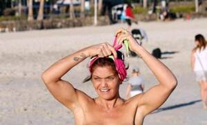 naturist beach spain - Daniella Westbrook goes topless on Marbella beach in Spain after rumoured  surgery - Olive Press News Spain