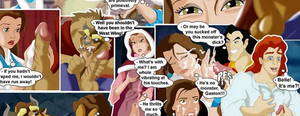 belle and gaston cartoons nude - Belle, monster & gaston