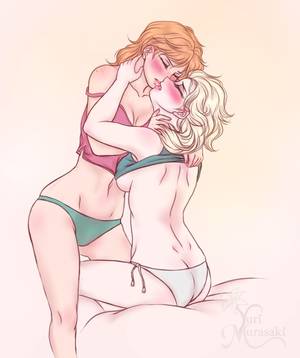 ana and elsa naked lesbian anime - (Anna x Elsa mostly) â€