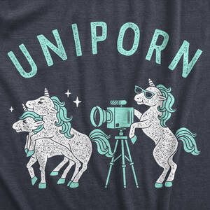 Funny Unicorn Porn - Mens Uniporn T Shirt Funny Offensive Fantasy Unicorn Sex Porn Joke Tee For  Guys | eBay