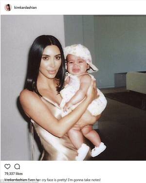 Kim Kardashian Ass Captions - Kim Kardashian shares old photo with Dream | Daily Mail Online