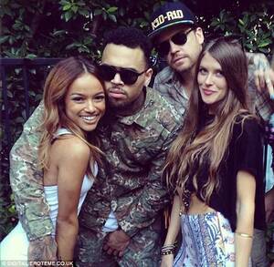 Chris Brown Porn - Chris Brown parties with porn stars at his get out of jail free bash |  Daily Mail Online