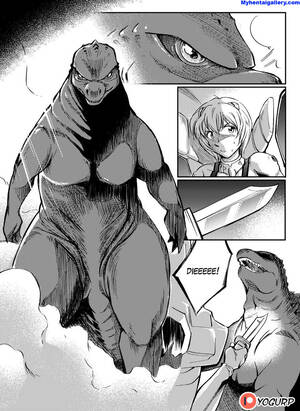 godzilla black porn - Godzilla VS Rei Ayanami Porn Comic - Page 003