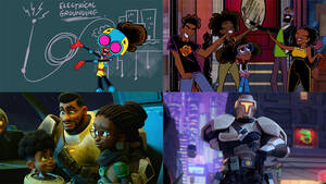 Black Cartoon Porn Proud Family - My Dad the Bounty Hunter, Moon Girl Teams on Crafting Animation Style â€“ The  Hollywood Reporter