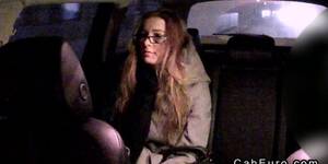 Czech Taxi Porn Night Shift - Amateur with glasses fucks in fake taxi in night shift EMPFlix Porn Videos