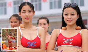 hairy nudist pageant contestants - Quirky social media crazes have become secrets to winning Chinese beauty  pageant | Daily Mail Online