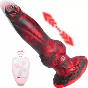 Fantasy Dildo Porn - 8.8 Inch Thrusting Vibrating Fantasy Knot Dildo - Adorime