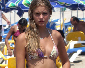 jewish topless beach - Esti Ginzborg Israeli Bikini Model in a Bikini in Israel of the Day