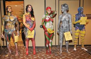 body painting nudist camp video - North American Body Painting Championships - Las Vegas Weekly