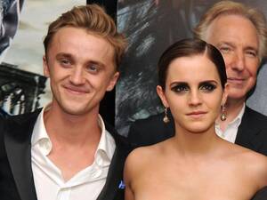 Emma Watson Porn Captions Slave - Tom Felton shares cute Harry Potter throwback video with Emma Watson and  Daniel Radcliffe | The Independent | The Independent