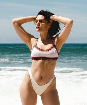 Jessie J Porno - Jessie J looks incredible in white thong bikini as she poses on the beach  for photoshoot with dancer boyfriend | The US Sun