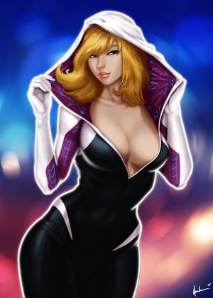 Beautiful Blonde Spider Girl Porn - #Spider #Gwen #Fan #Art. (Spider-Gwen) By: