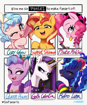 Mlp Pinkie And Luna Porn - 159620 - safe, artist:maren, cozy glow (mlp), pinkie pie (mlp), princess  celestia (mlp), princess luna (mlp), queen haven (mlp), sunset shimmer (mlp),  earth pony, equine, fictional species, mammal, pegasus, pony, unicorn,  feral,