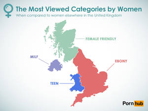 Most Viewed Porn - The most viewed porn categories from women, in different sections of the  United Kingdom.