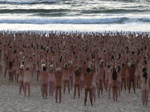 naked group beach sex - Bondi becomes nude beach as thousands take part in Spencer Tunick's Sydney  installation | Spencer Tunick | The Guardian