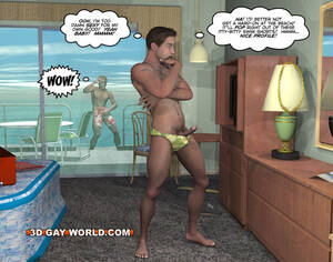 3d Porn Gay Swimsuit - Cartoon porn with two gay dudes on the - Silver Cartoon - Picture 2