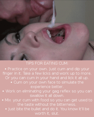 Forced Sissy Cum Swallow Porn - Sissy Training Cum Eater Gif