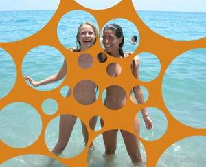 bubble - Liz Vicious yellow orange water fun vacation