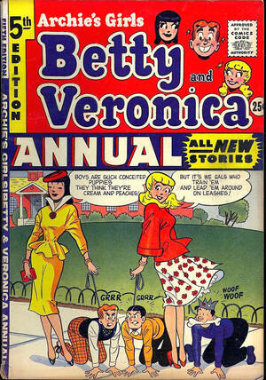 1950s erotica cartoons - Betty and Veronica - 1950s American Comic - Mistress Sidonia's Femdom Blog
