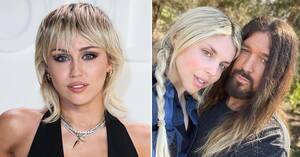 Miley Cyrus Kissing Porn - Miley Cyrus 'Trying to Talk' Billy Ray Cyrus Out of Marrying Firerose