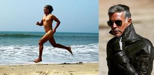 nude beach couples sunning - Milind Soman charged over Nude Photo on Goa Beach | DESIblitz