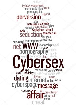 lesbian cybersex - Cybersex, word cloud concept 7 â€” Stock Photo