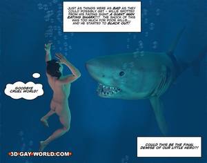Great White Shark Sex Porn - One good gay fuck at the sea in free sex cartoons. - Picture 13