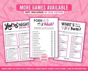 Drinking Sex Games Porn - Porn or Cocktail Game Fun Ladies Night Games Adult Trivia Game Girls Night  In Dirty Bachelorette Game Includes Free Bingo - Etsy MÃ©xico