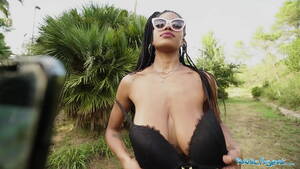 big boob ebony in public - Public Agent Ebony Tina Fire and huge swinging and bouncing boobs fucked  outdoors - XVIDEOS.COM