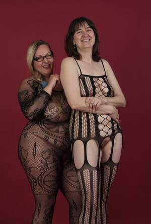 fat lesbians pantyhose - Lesbians BBW Pantyhose Porn Pics & Naked Photos - PornPics.com