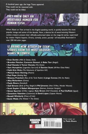 Attack On Titan Colossal Porn - Attack on Titan Anthology: Scott Snyder, Gail Simone, Faith Erin Hicks,  Tomer Hanuka, Hajime Isayama: 9781632362582: Amazon.com: Books