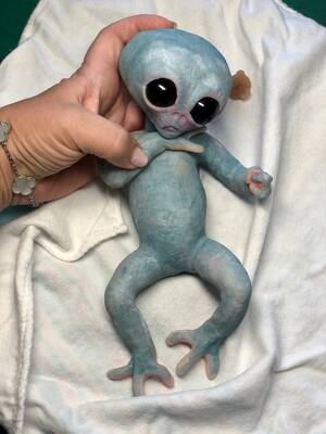 Creating Alien Babies Porn - Full Body Silicone Mini Baby Alien gender Neutral in Super - Etsy New  Zealand