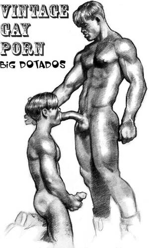 Blowjob Vintage Porn Drawings - Gay Blowjob Drawings | Gay Fetish XXX