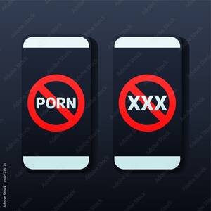free mobile porn no sign up - No porn. Smartphone block porn. Illustration vector Stock Vector | Adobe  Stock