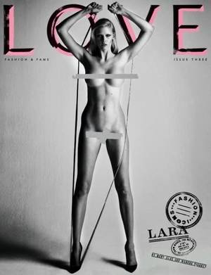 Celebrity Open Pussy Tonto - Lara Stone for Love magazine
