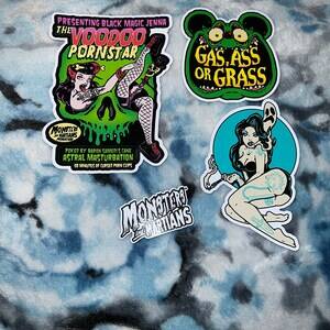 black porn star voodoo - Voodoo Pornstar Vinyl Sticker Horror Punk Decal Psychobilly - Etsy New  Zealand