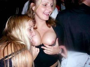 drunk girls licking tits - Drunk girl boob slip